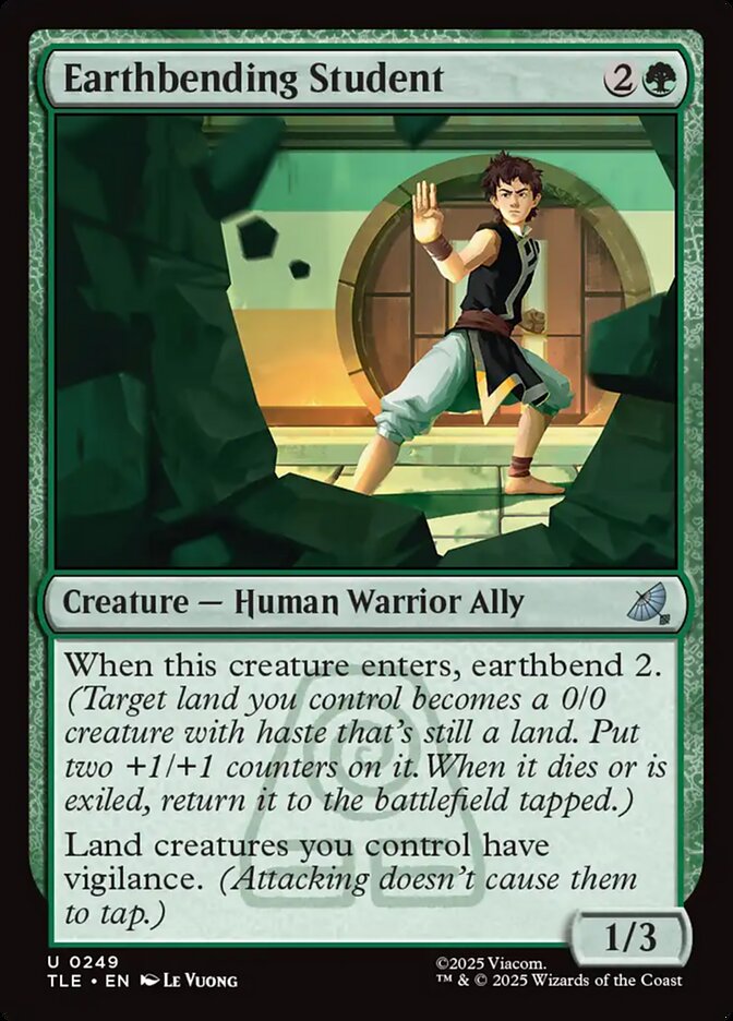 Earthbending Student - Foil — TLE — Near Mint