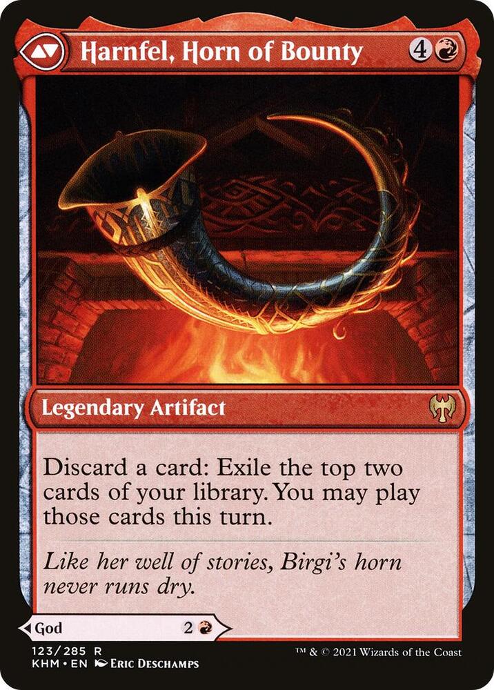 Birgi, God of Storytelling // Harnfel, Horn of Bounty – KHM – Near Mint