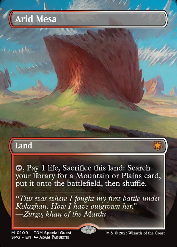 Arid Mesa (Borderless) Foil — SPG — Near Mint
