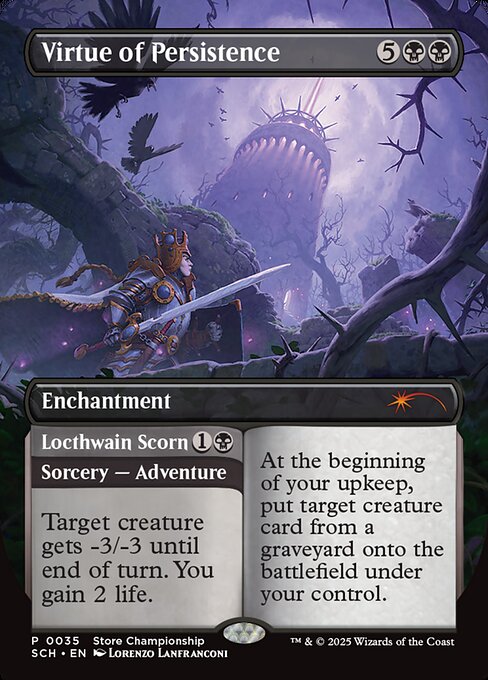 Virtue of Persistence // Locthwain Scorn – SCH – Near Mint – Foil