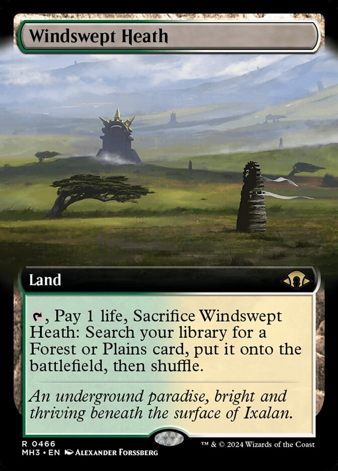 Windswept Heath (Extended Art Foil) — MH3 — Near Mint
