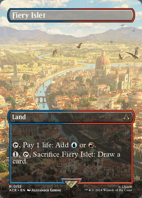 Fiery Islet (Borderless) – ACR – Near Mint – Foil