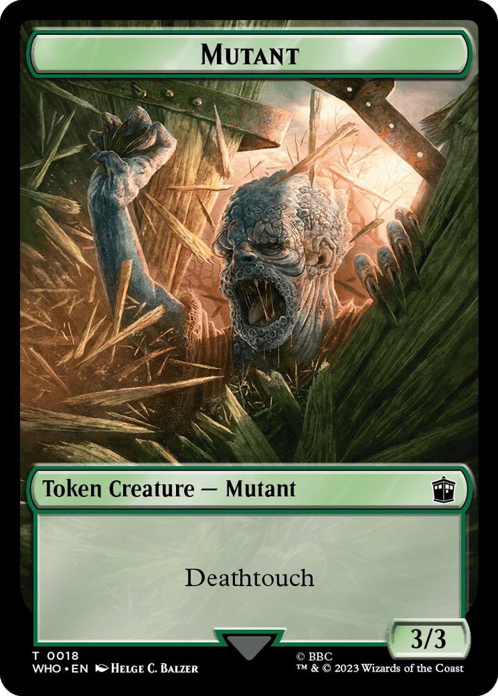 Alien Rhino // Mutant Double-Sided Token (Back)