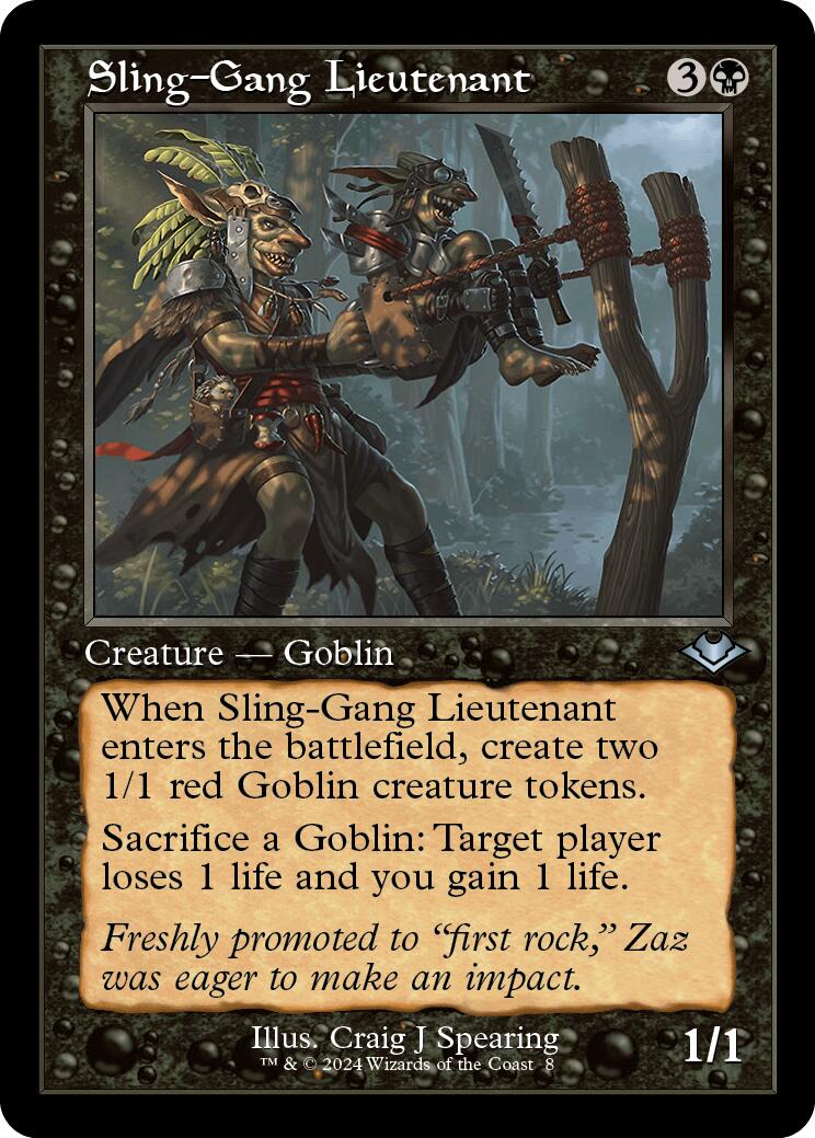 Sling-Gang Lieutenant (Retro Frame)