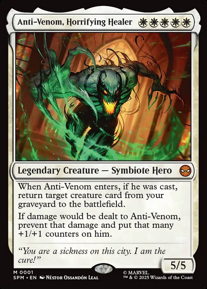 Anti-Venom, Horrifying Healer (Foil) — SPM — Near Mint