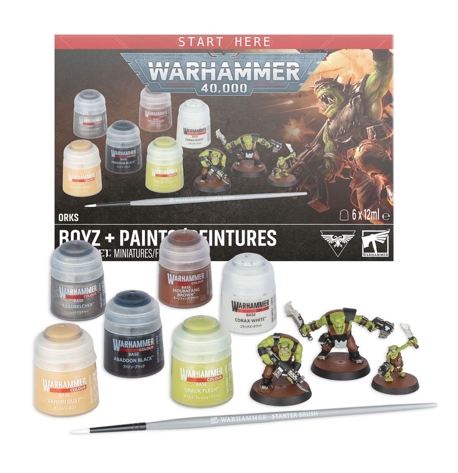 Warhammer 40,000 - Orks: Boyz + Paints