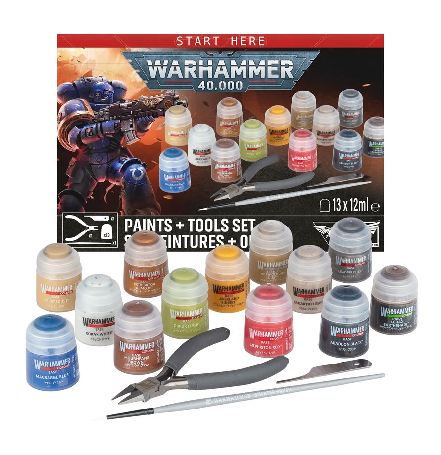 Warhammer 40,000 - Paint + Tools set