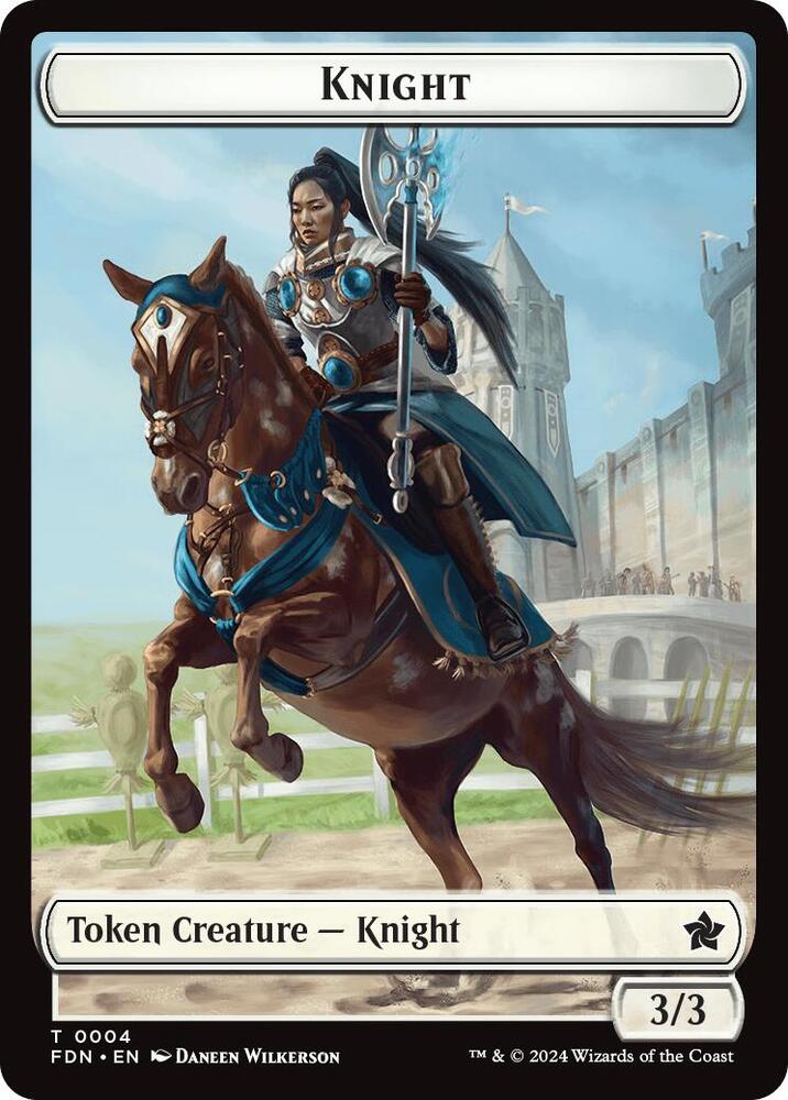 Human // Knight Double-Sided Token (Back)