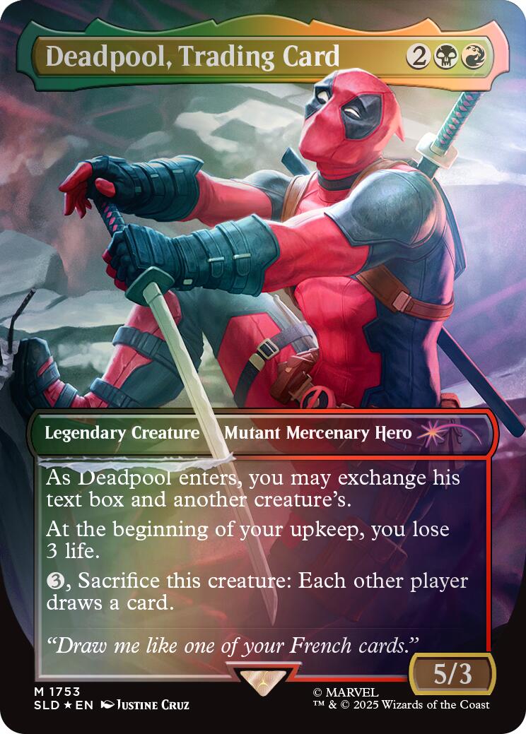 Deadpool, Trading Card (1753) (Rainbow Foil)