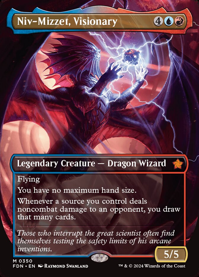 Niv-Mizzet, Visionary (Borderless)  — FDN — Near Mint