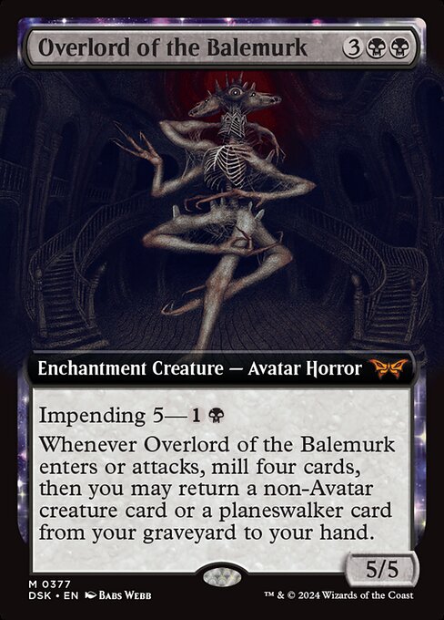 Overlord of the Balemurk (Extended Art) – DSK – Near Mint