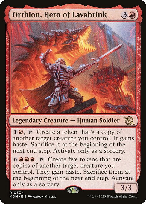 Orthion, Hero of Lavabrink – MOM – Near Mint
