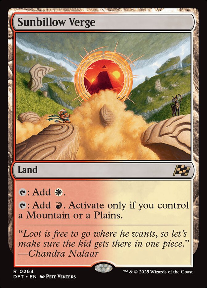 Sunbillow Verge — DFT — Near Mint