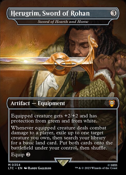 Herugrim, Sword of Rohan / Sword of Hearth and Home – LTC – Near Mint – Foil