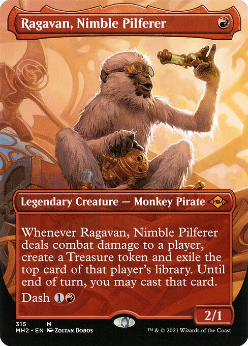 Ragavan, Nimble Pilferer (Borderless) – MH2 – Near Mint