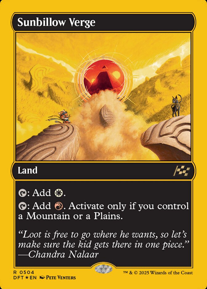 Sunbillow Verge (First Place Foil) — DFT — Near Mint