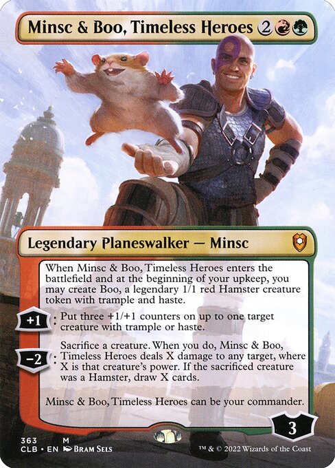 Minsc & Boo, Timeless Heroes (Borderless) – CLB – Near Mint