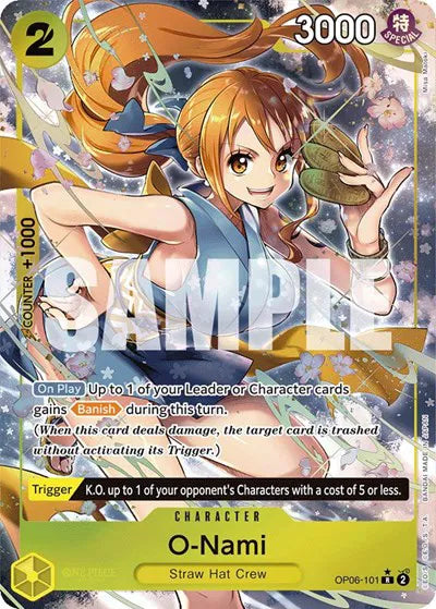 O-Nami (Alternate Art) – Wings of the Captain – Near Mint – Foil