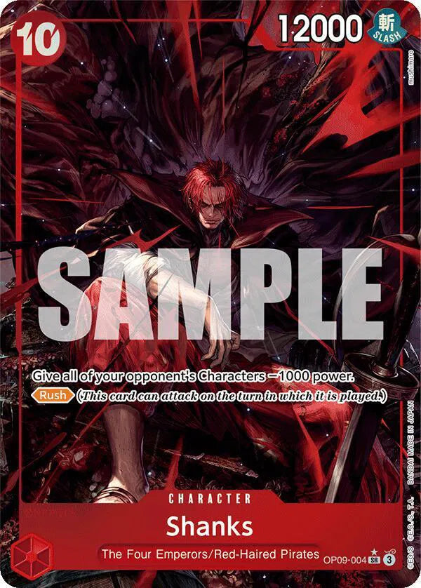 Shanks (004) (Alternate Art) – Emperors in the New World – Near Mint – Foil