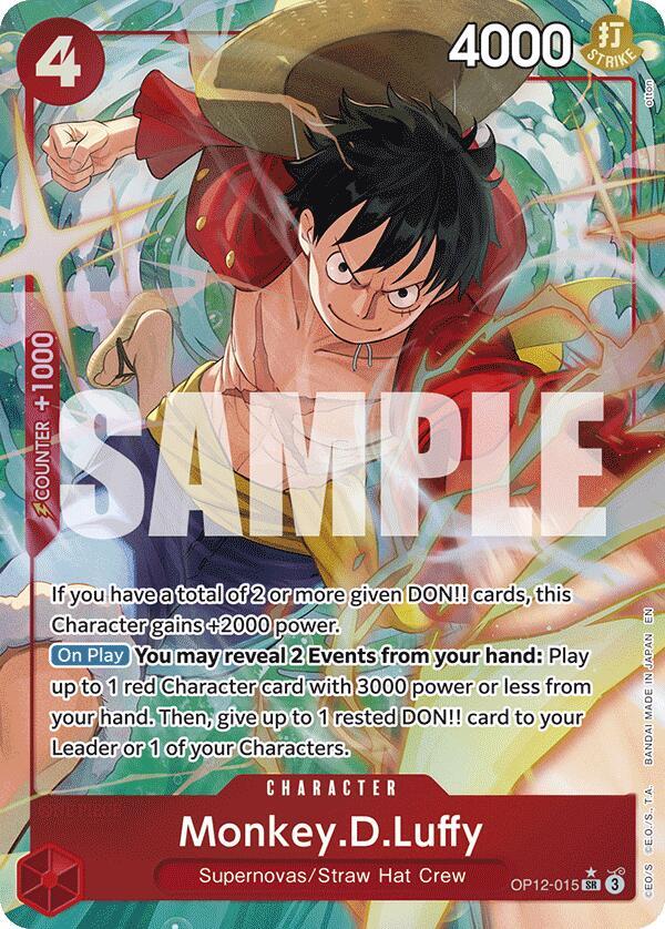Monkey.D.Luffy (Alternate Art) – Legacy of the Master – Near Mint – Foil