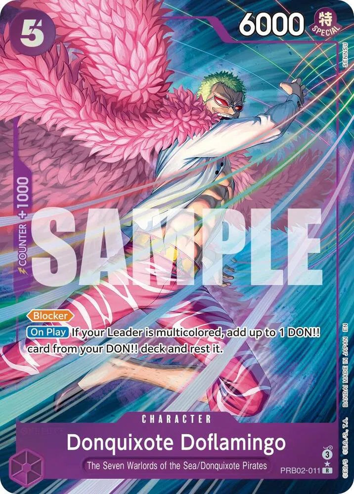 Donquixote Doflamingo (Alternate Art) – Premium Booster -The Best- Vol. 2 – Near Mint – Foil