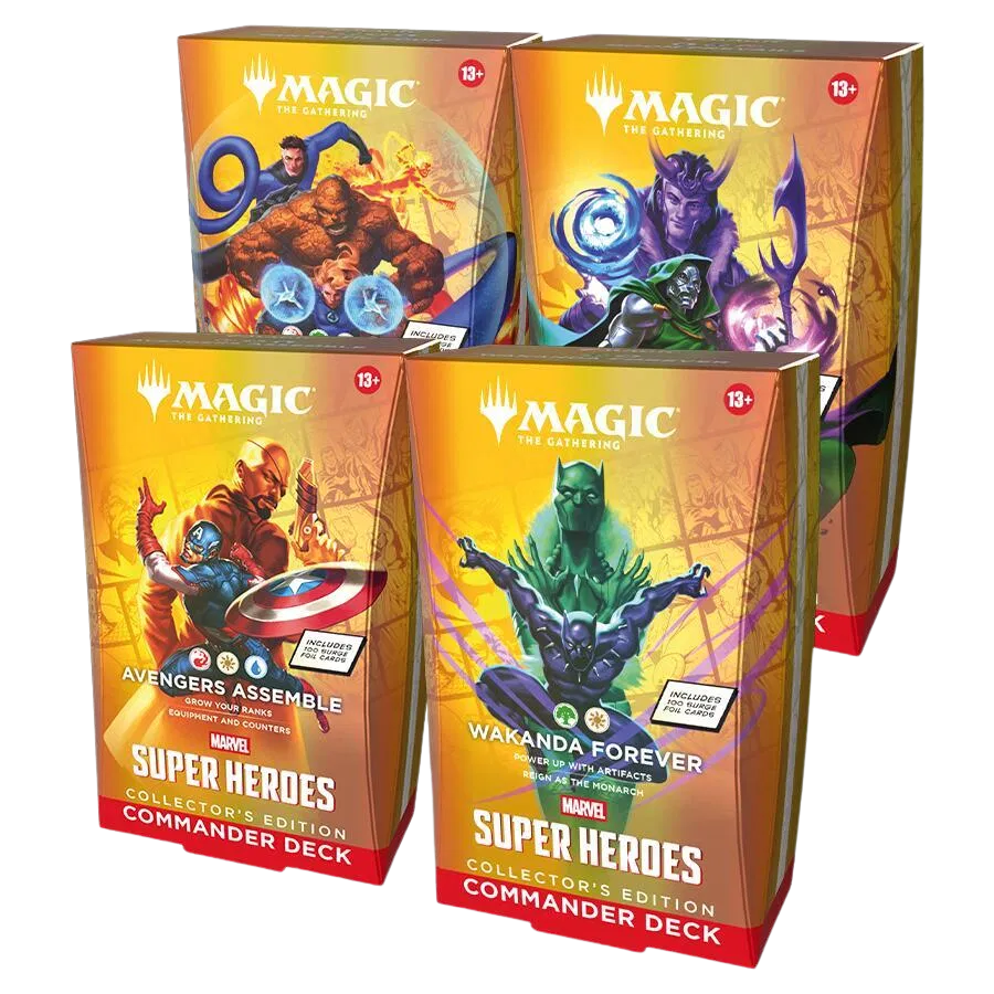 MTG Collector Commander Decks (Set of 4) Marvel Super Heroes