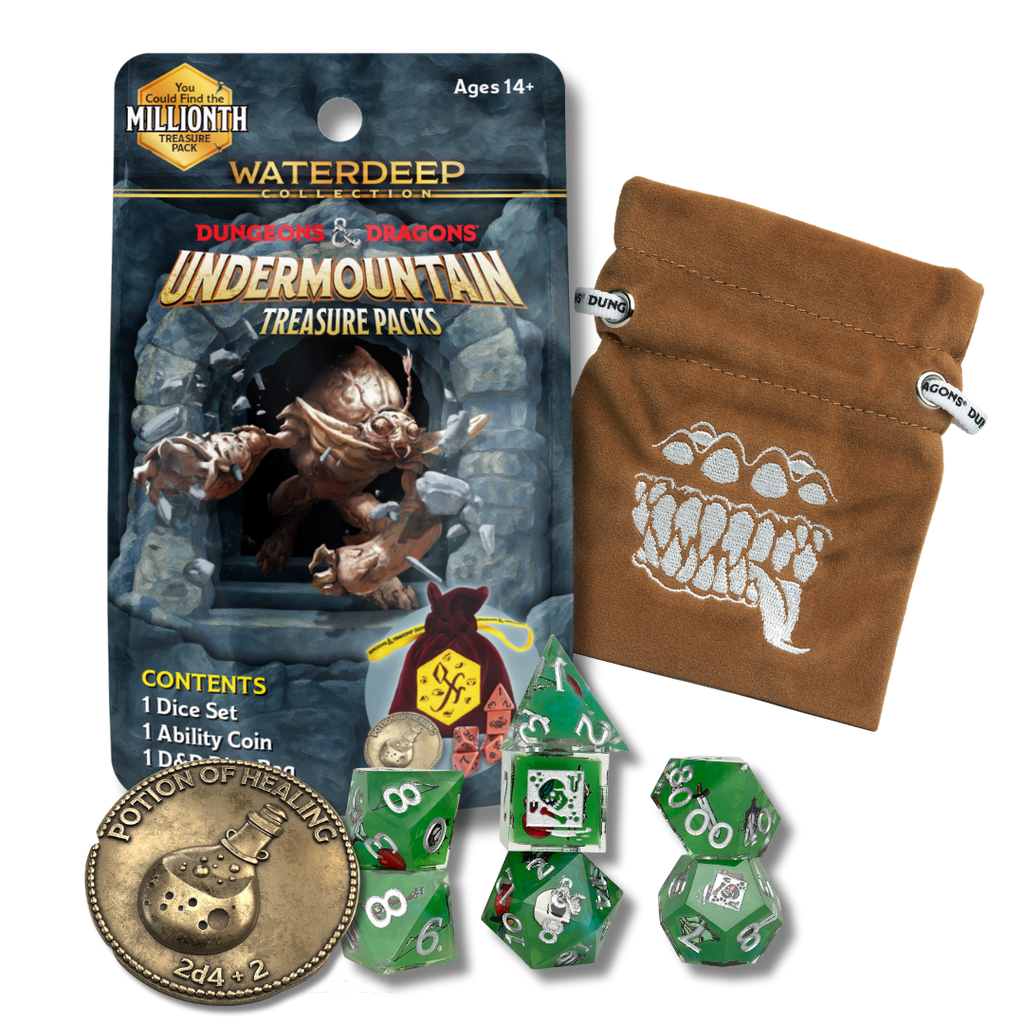 D&D Waterdeep Undermountain Treasure Packs: Mystery Dice
